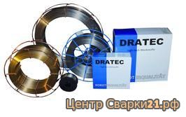 Сварочная проволока и прутки для сварки никеля и никилевых сплавов Dratec (Германия)